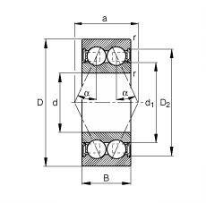 30/7-B-2RSR-TVH - Angular contact ball bearings - Wuxi Pairui Precision ...